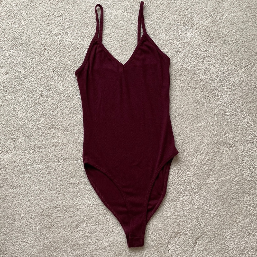 V neck bodysuit